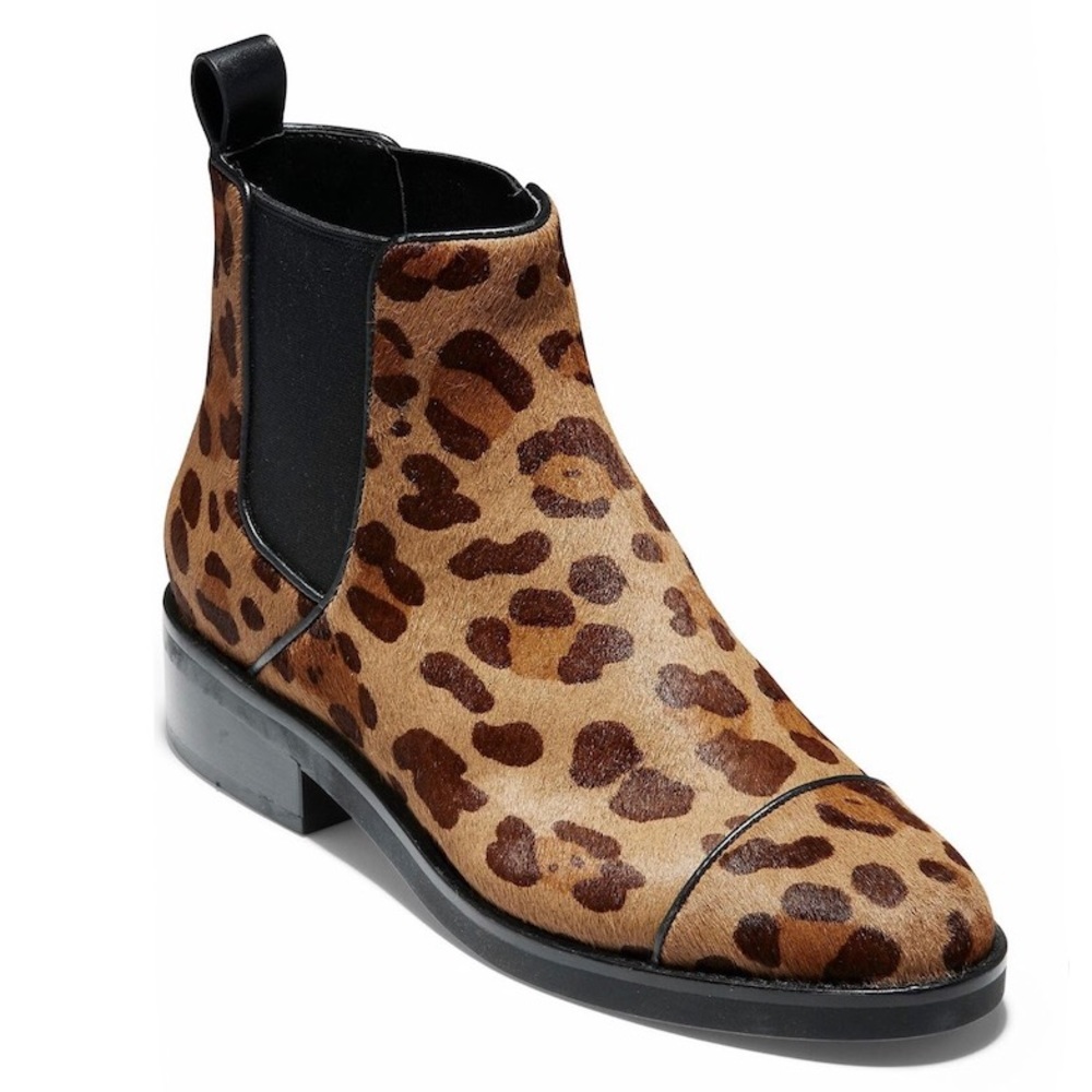 NEW Cole Haan Mara Grand Calf Hair Chelsea Boots